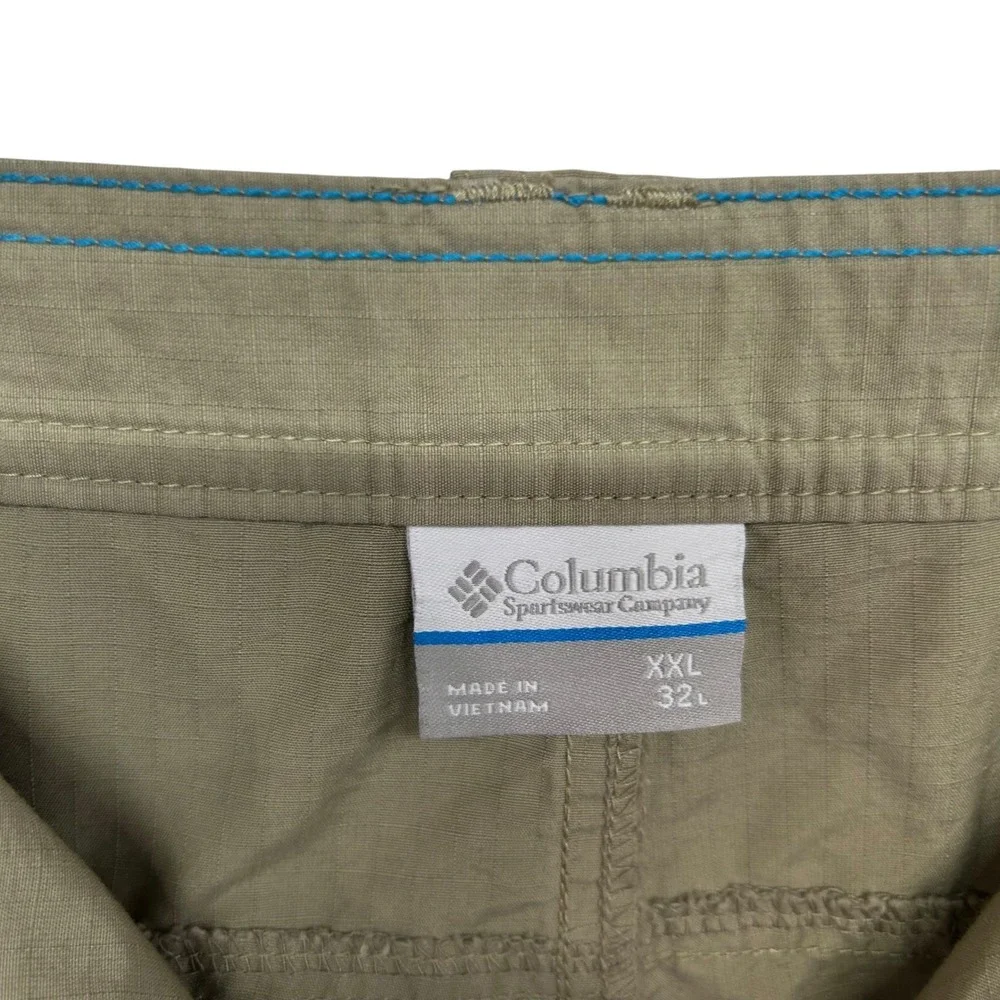 Columbia Convertible Cargo Hiking Pants XXL 32 Zip Off Outdoor Travel Trail Gorp